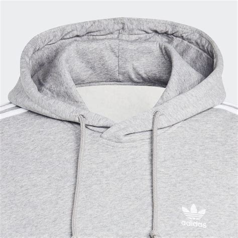 adidas hoodie grau weiße streifen|adicolor Classics 3.